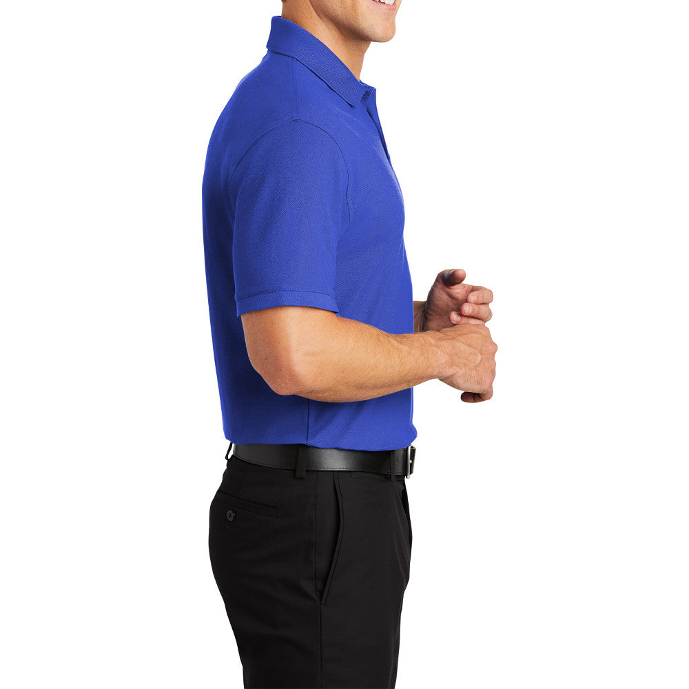 Men's Short Sleeve Core Classic Pique Polo Shirt for Everyday Wear