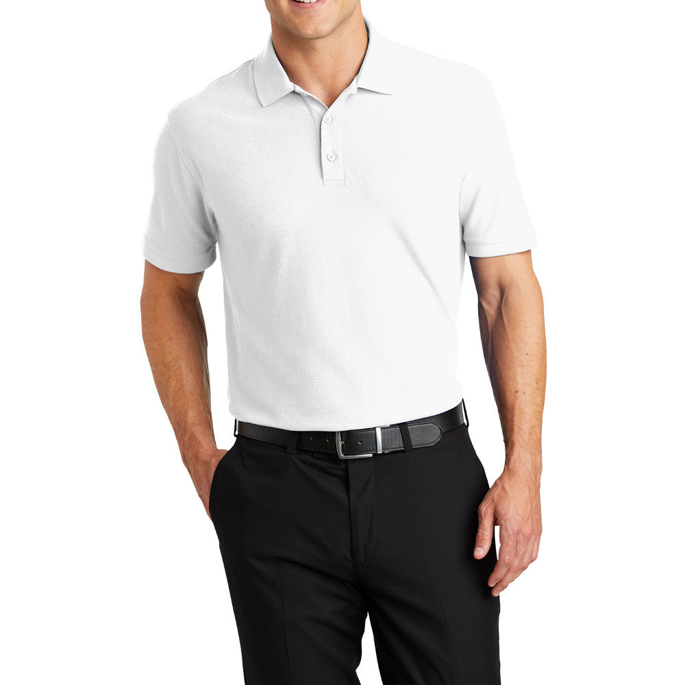 Men's Short Sleeve Core Classic Pique Polo Shirt for Everyday Wear