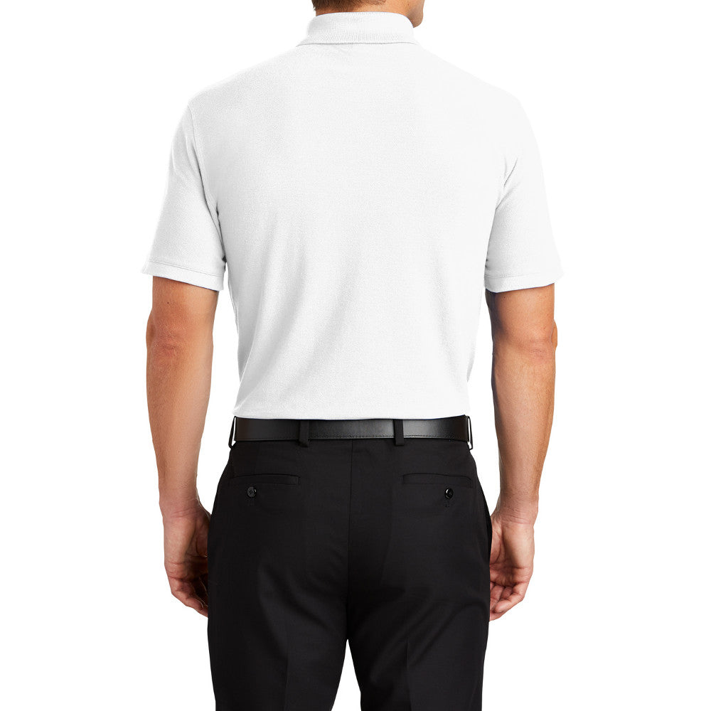 Men's Short Sleeve Core Classic Pique Polo Shirt for Everyday Wear