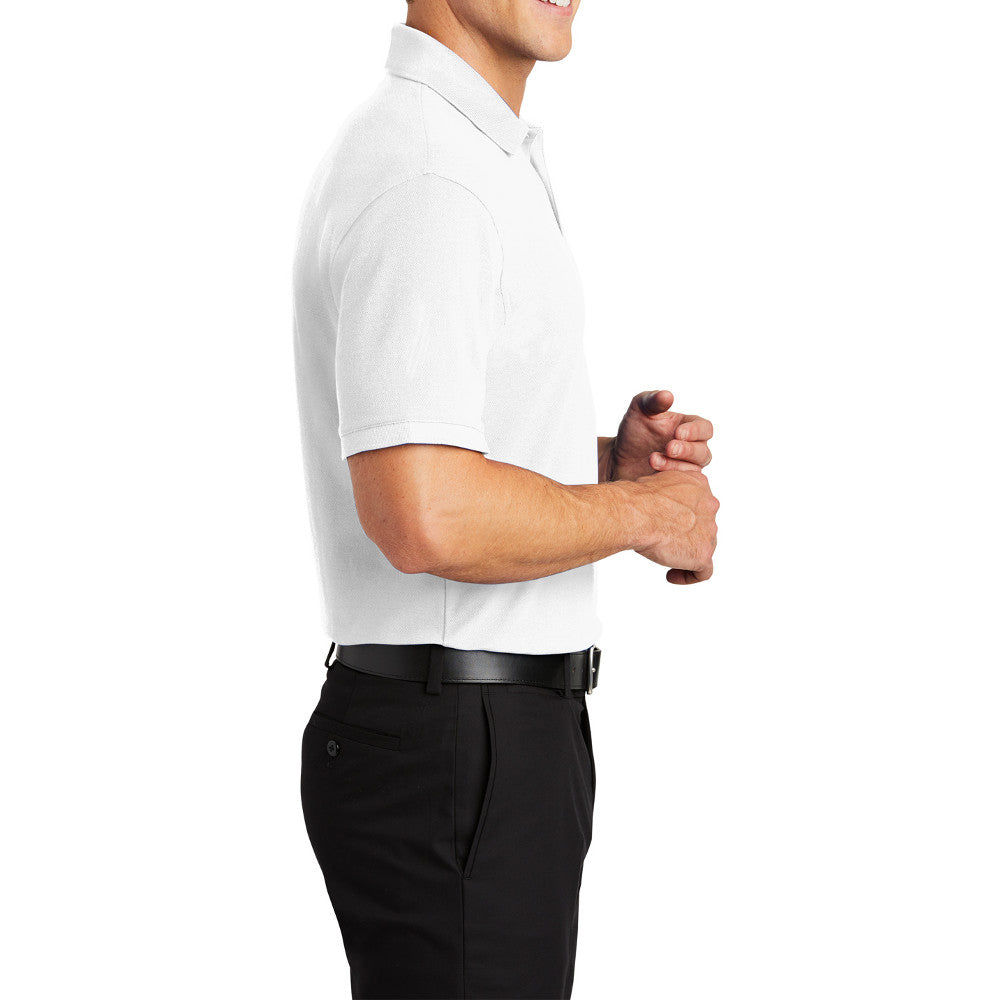 Men's Short Sleeve Core Classic Pique Polo Shirt for Everyday Wear