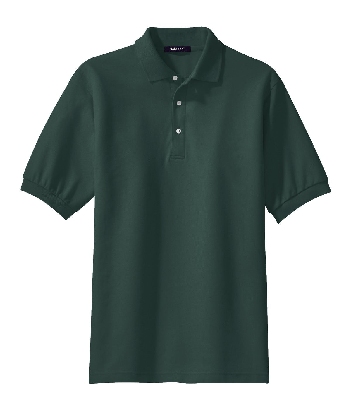 Mafoose Men's 100% Pima Cotton Polo Shirt Dark Green-Front