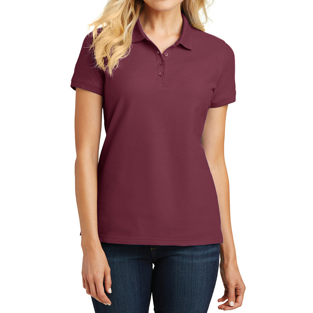 Women's Short Sleeves Core Classic Pique Polo T-Shirt Everyday Wear
