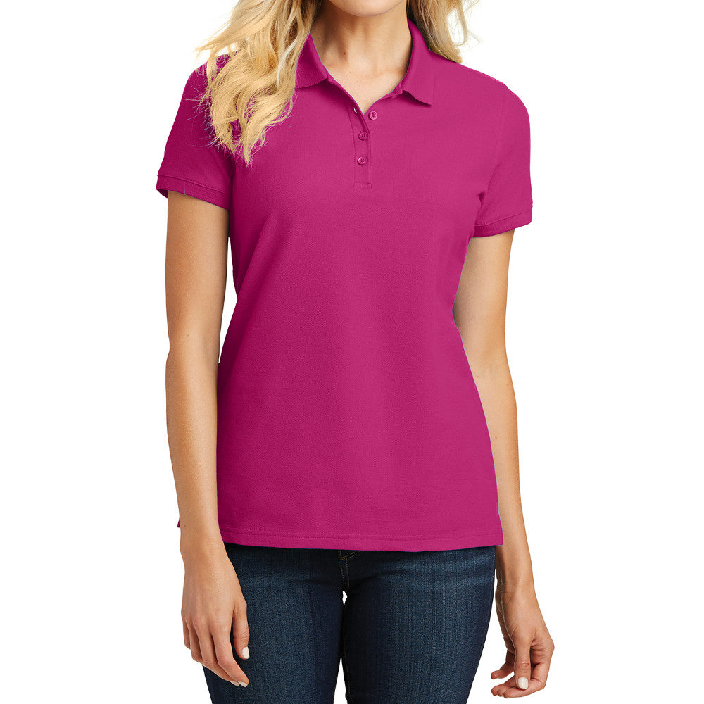 Women's Short Sleeves Core Classic Pique Polo T-Shirt Everyday Wear