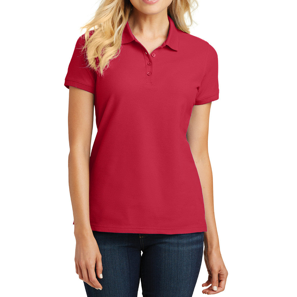Women's Short Sleeves Core Classic Pique Polo T-Shirt Everyday Wear