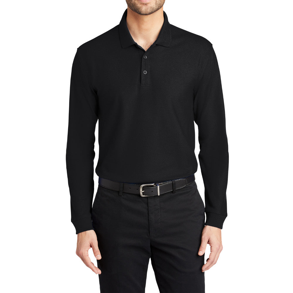Men's Long Sleeve Core Classic Pique Polo