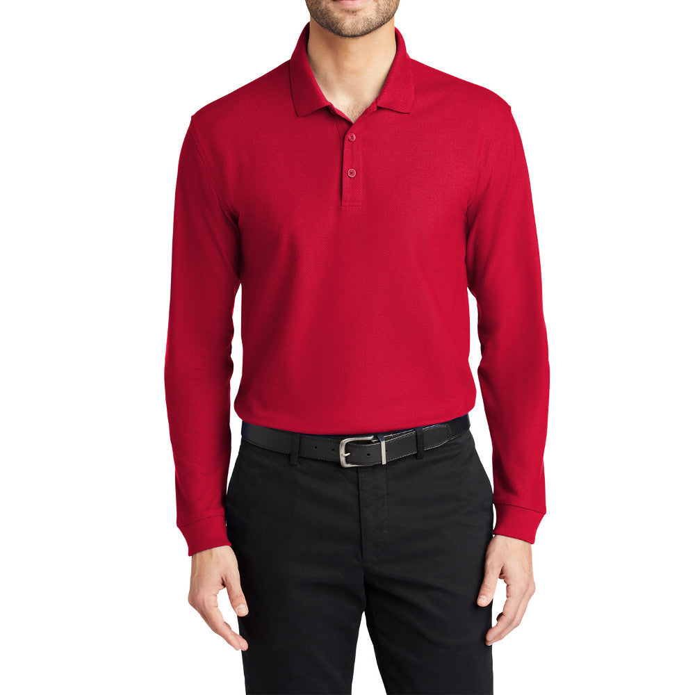 Men's Long Sleeve Core Classic Pique Polo