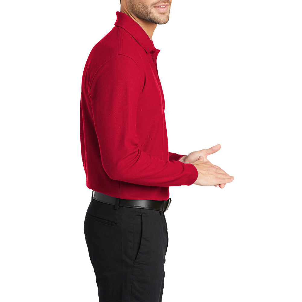 Men's Long Sleeve Core Classic Pique Polo