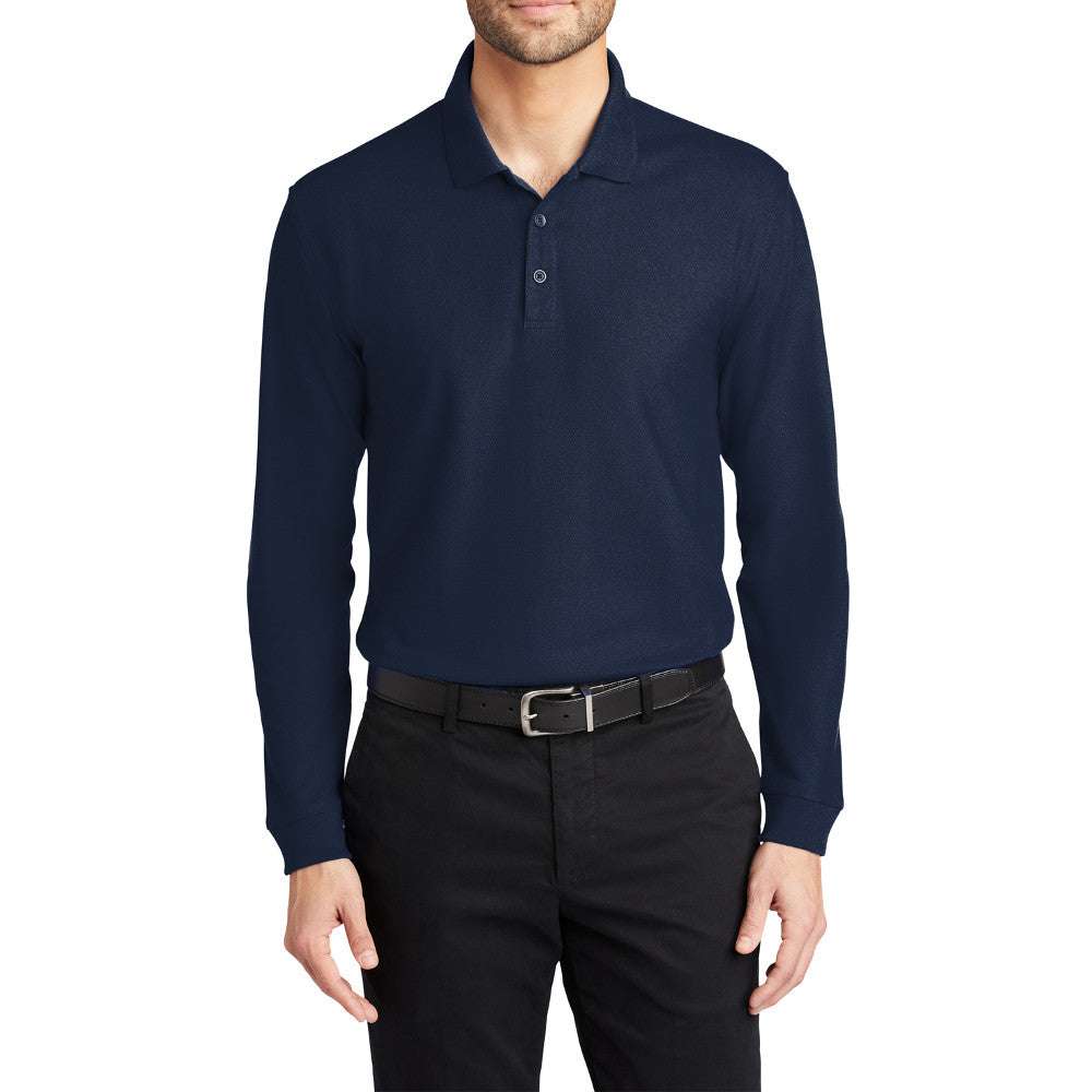 Men's Long Sleeve Core Classic Pique Polo