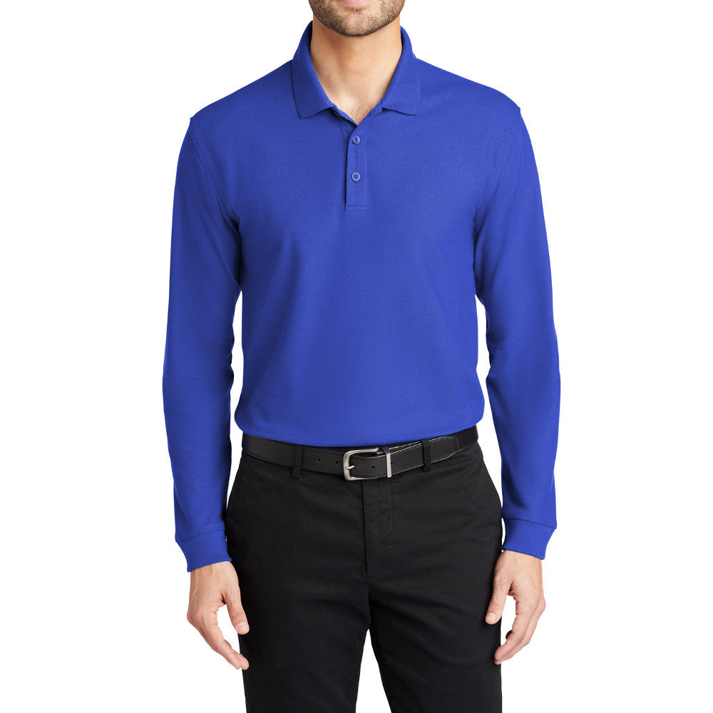 Men's Long Sleeve Core Classic Pique Polo