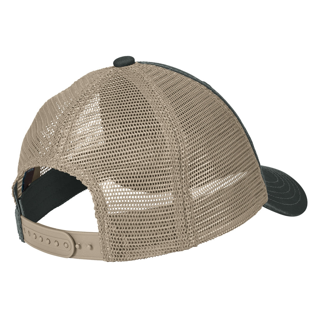 Men's Super Soft Mesh Back Cap - Black/ Khaki