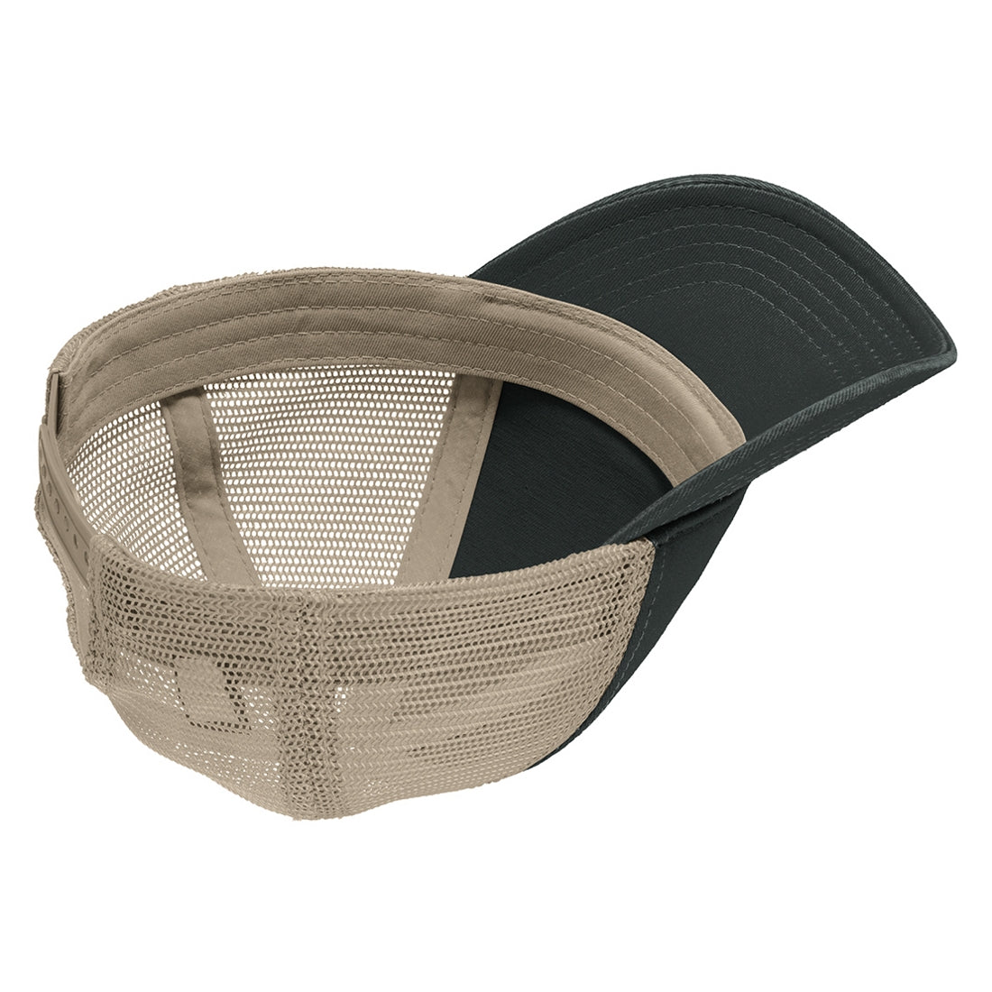 Men's Super Soft Mesh Back Cap - Black/ Khaki