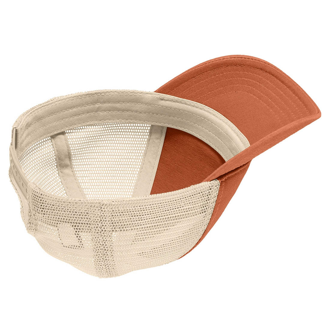 Men's Super Soft Mesh Back Cap - Burnt Orange/ Stone