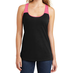 District Juniors Varsity Tank - Black/ Watermelon