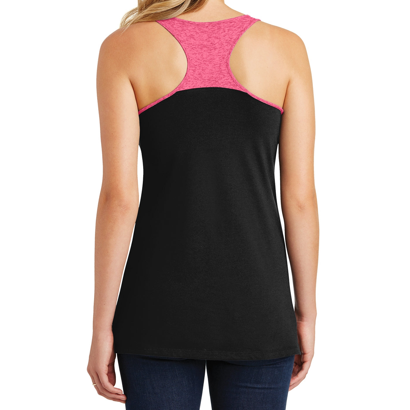 District Juniors Varsity Tank - Black/ Watermelon