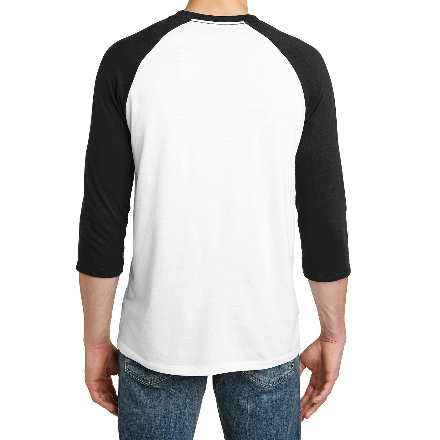 Men's Young Very Important Tee 3/4-Sleeve Raglan - Black/ White