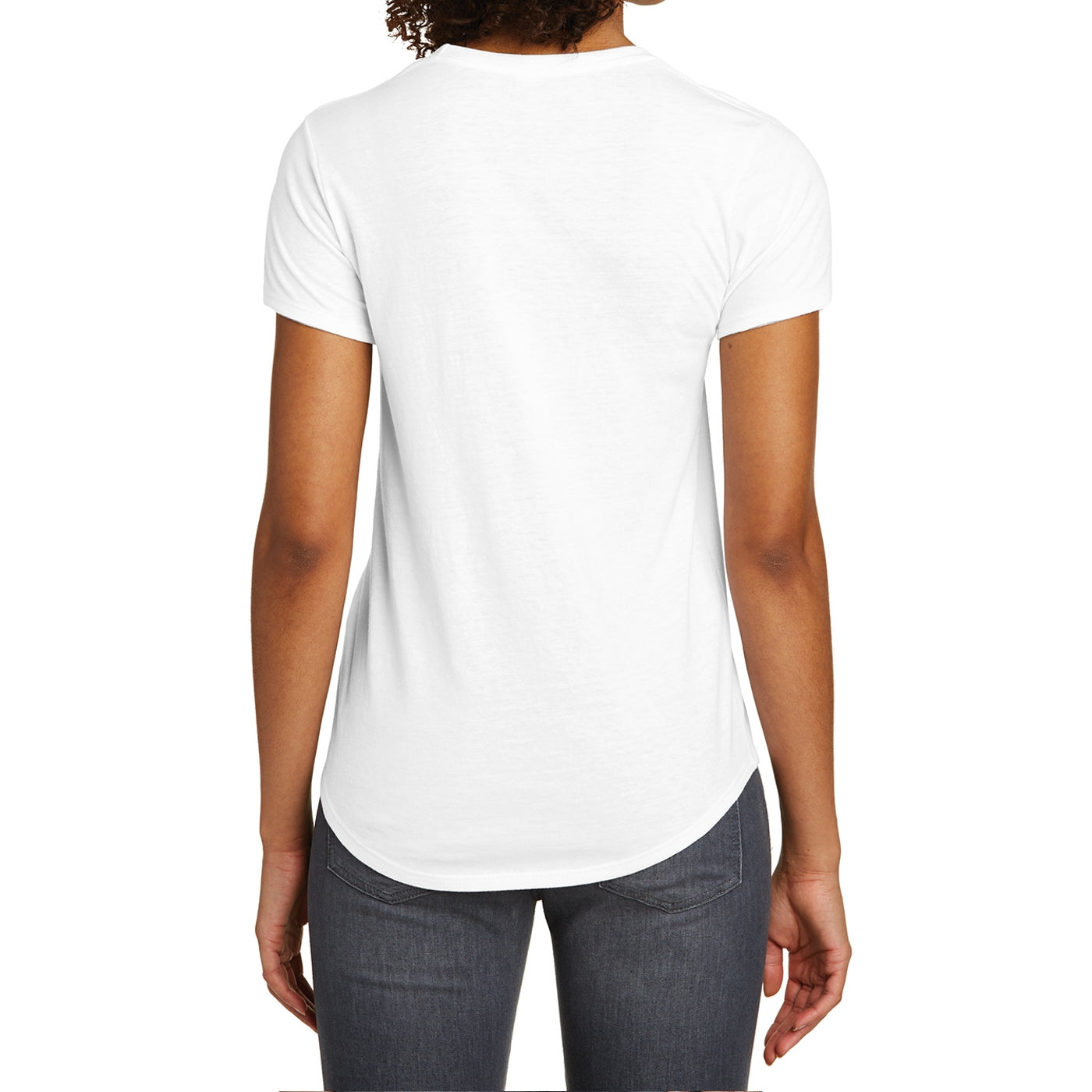 Women's Juniors Scoop Neck Very Important Tee - White
