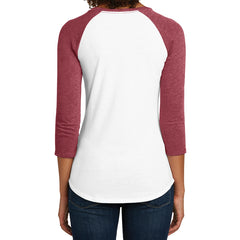Women's Juniors Very Important Tee 3/4-Sleeve Raglan - Heathered Red/ White