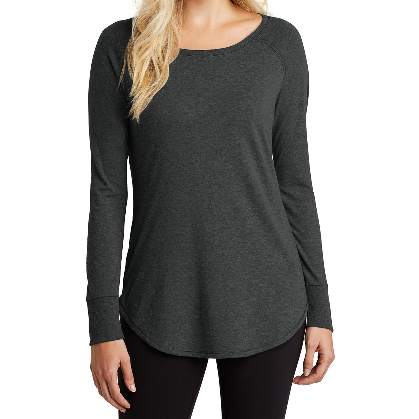 Women's Perfect Tri Long Sleeve Tunic - Black Frost
