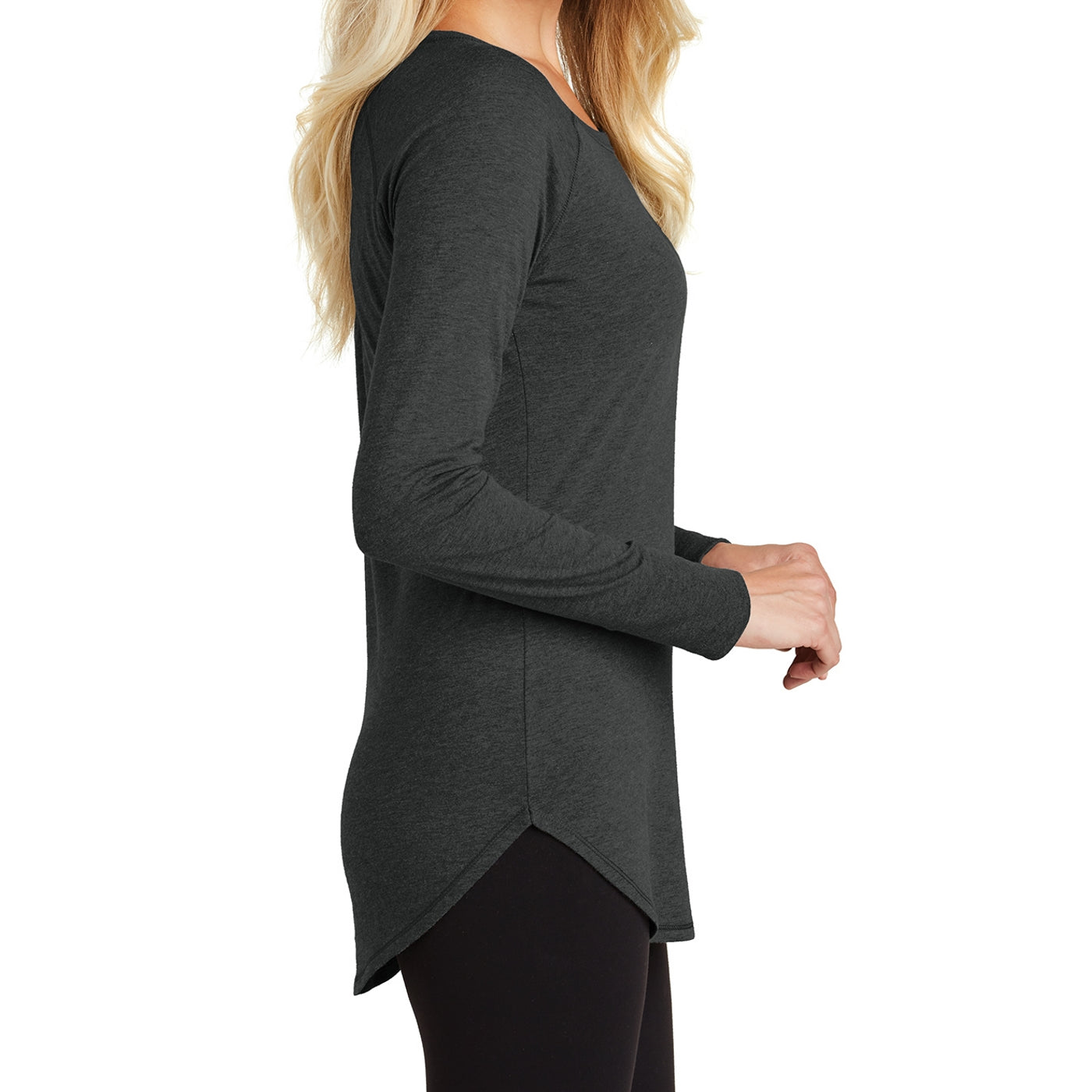 Women's Perfect Tri Long Sleeve Tunic - Black Frost