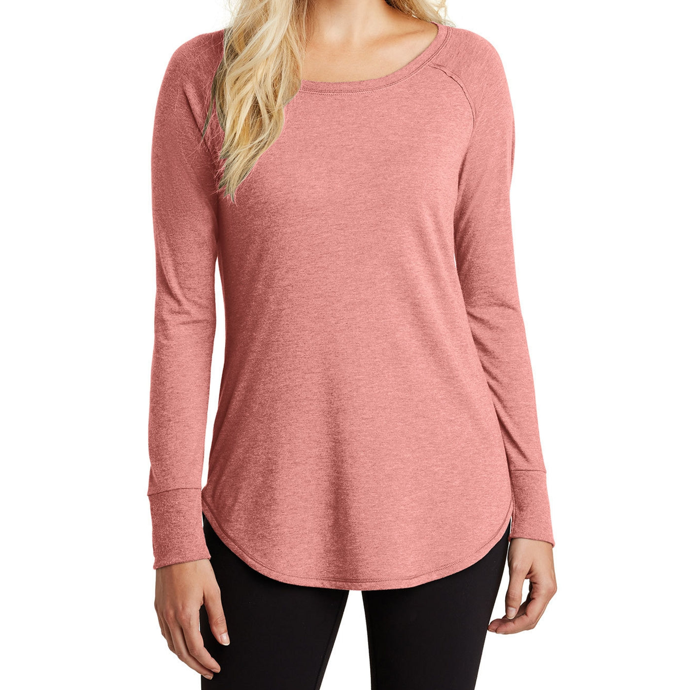 Women's Perfect Tri Long Sleeve Tunic - Blush Frost