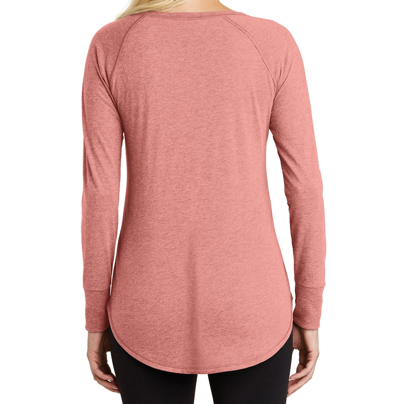Women's Perfect Tri Long Sleeve Tunic - Blush Frost