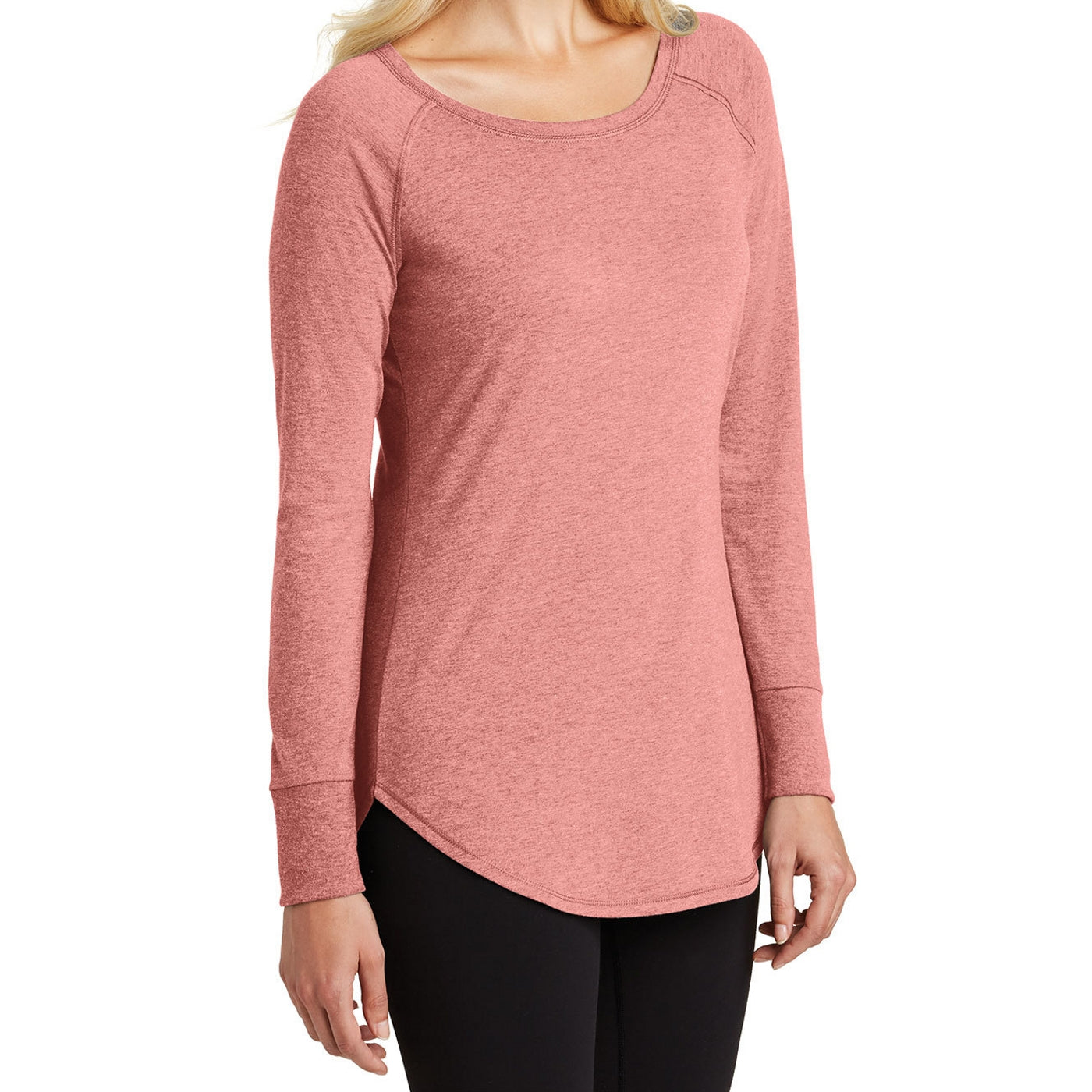 Women's Perfect Tri Long Sleeve Tunic - Blush Frost