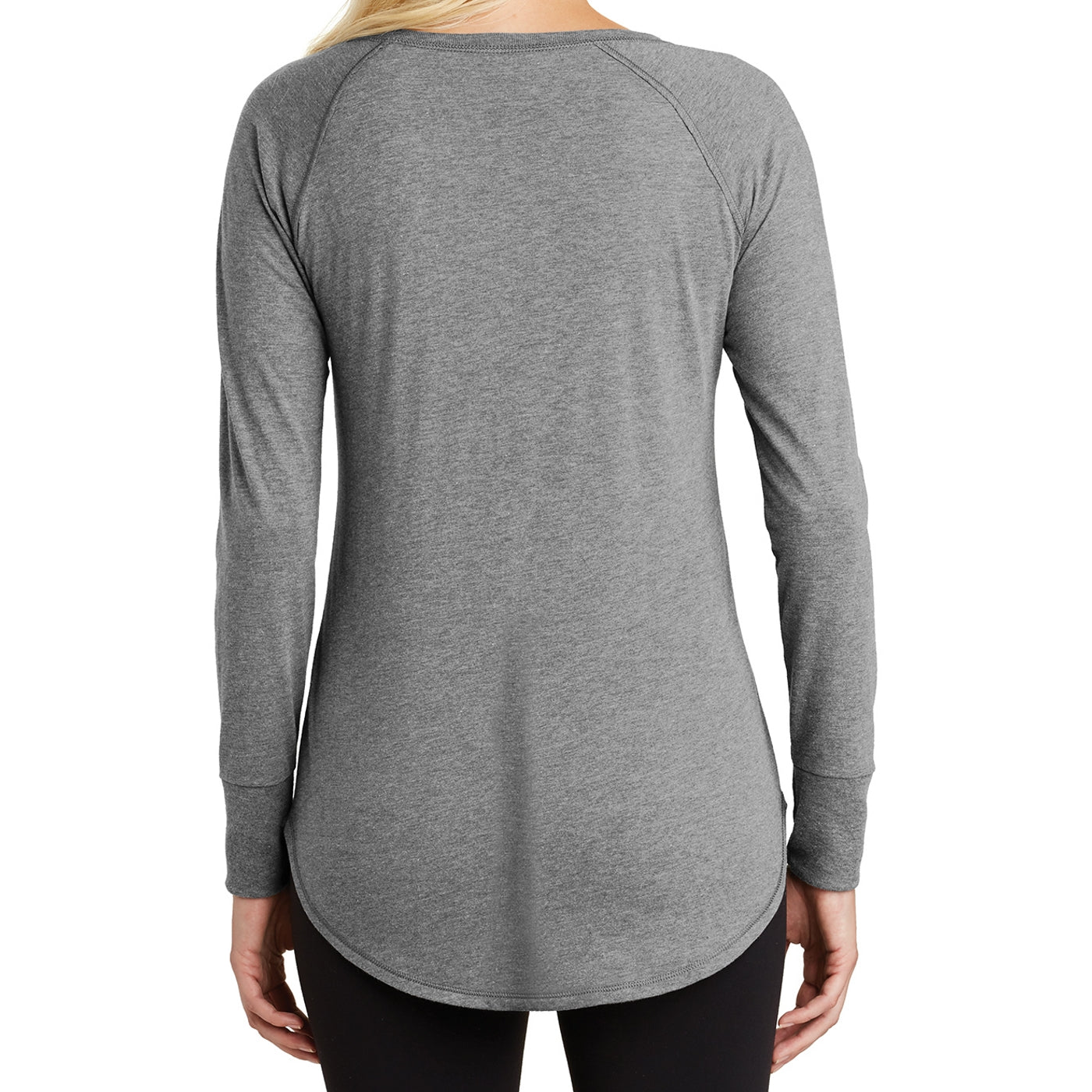 Women's Perfect Tri Long Sleeve Tunic - Grey Frost