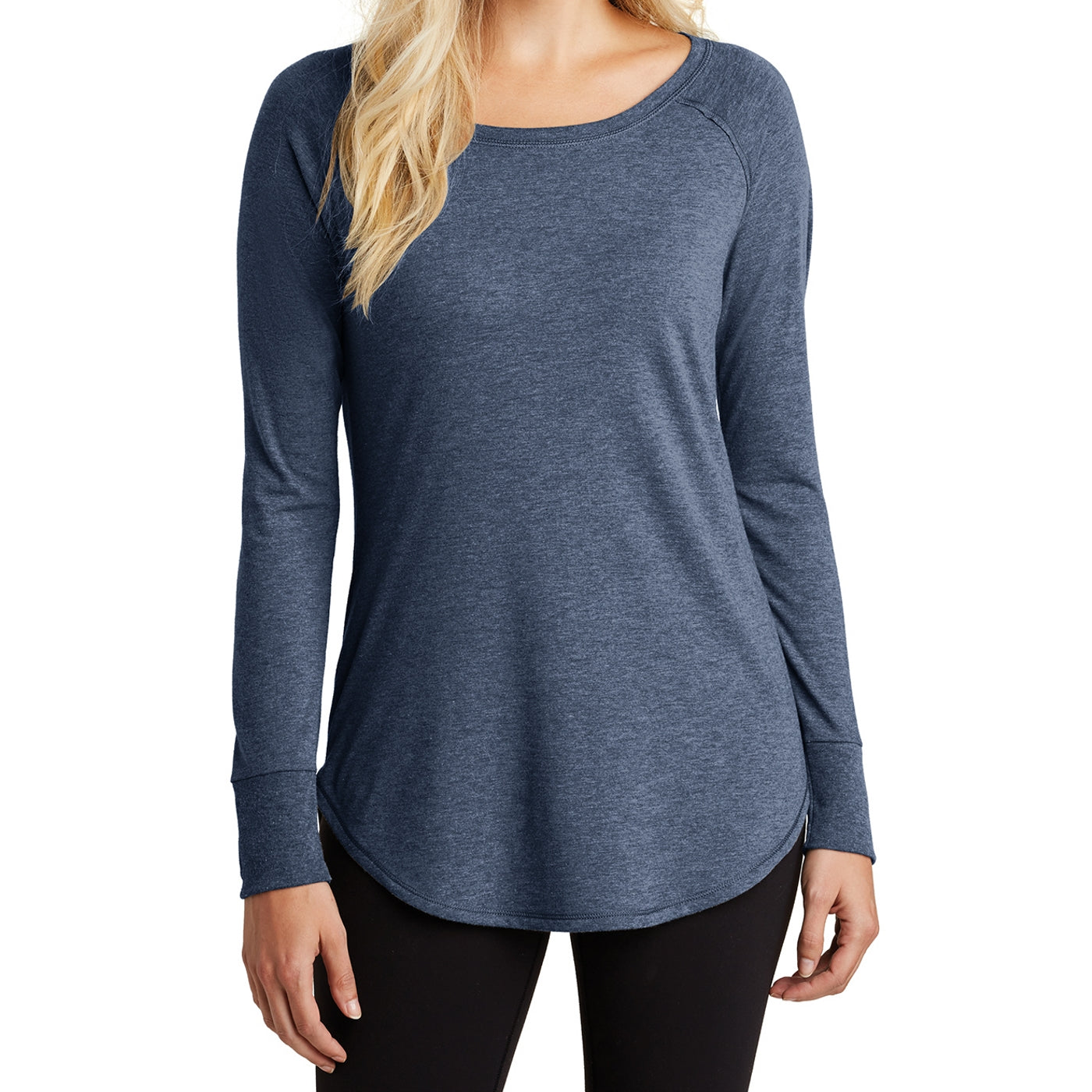 Women's Perfect Tri Long Sleeve Tunic - Navy Frost