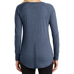 Women's Perfect Tri Long Sleeve Tunic - Navy Frost