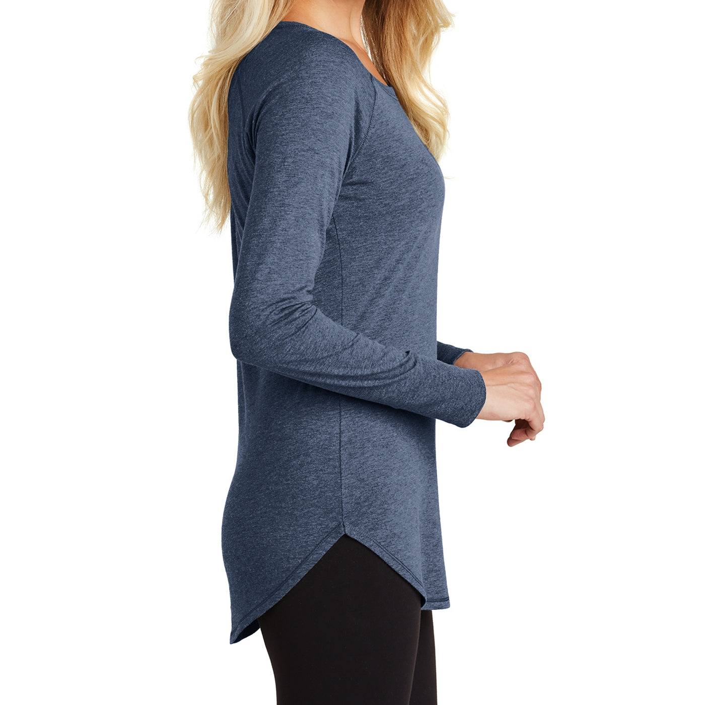 Women's Perfect Tri Long Sleeve Tunic - Navy Frost