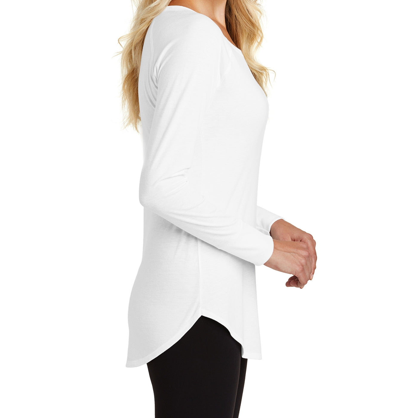 Women's Perfect Tri Long Sleeve Tunic - White