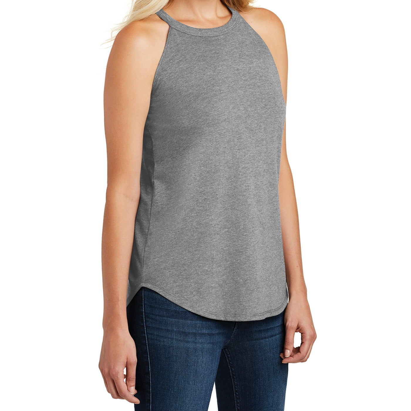 Women's Perfect Tri Rocker Tank - Grey Frost