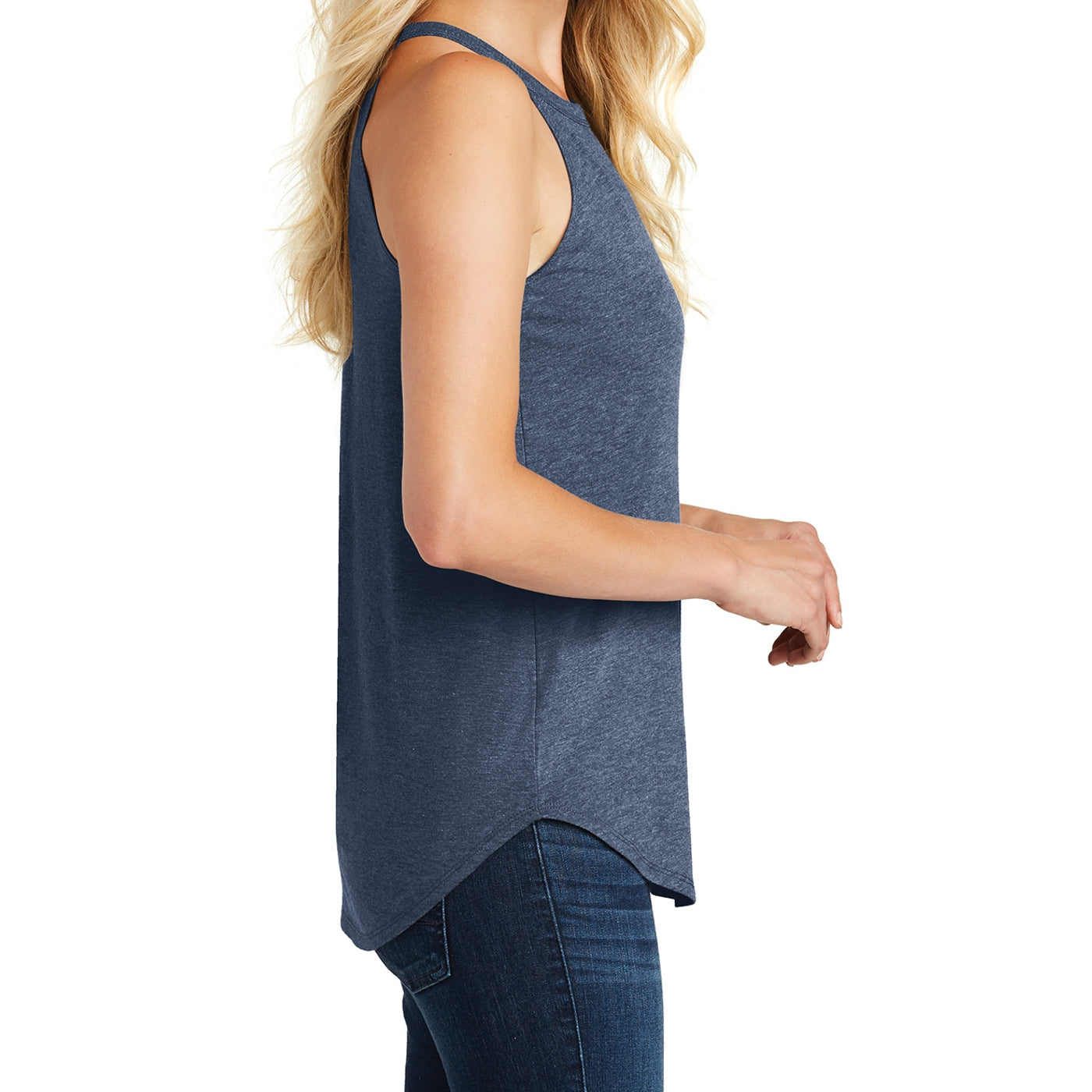 Women's Perfect Tri Rocker Tank - Navy Frost