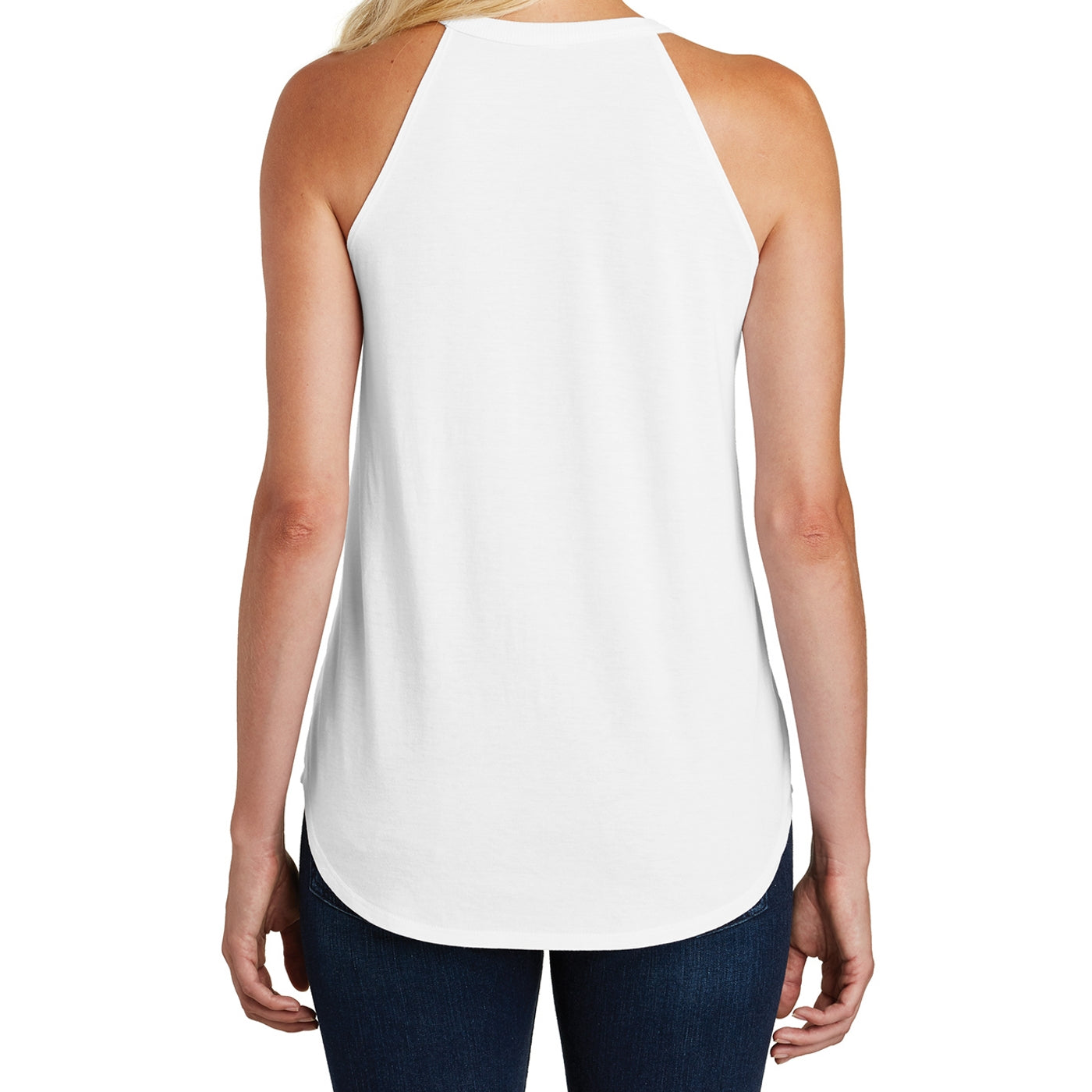 Women's Perfect Tri Rocker Tank - White