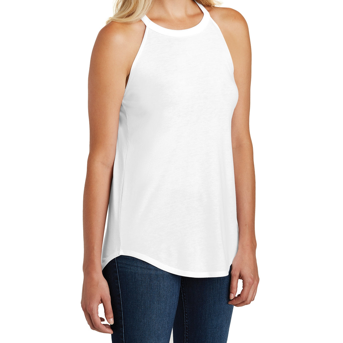 Women's Perfect Tri Rocker Tank - White