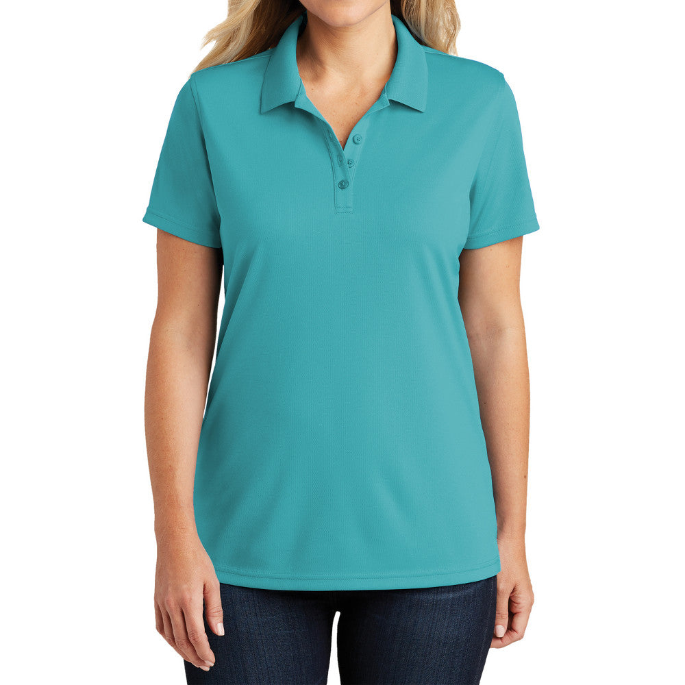 Women's Moisture-Wicking Dry Zone Short Sleeve UV Micro-Mesh Polo Shirt