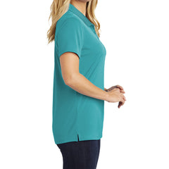 Women's Moisture-Wicking Dry Zone Short Sleeve UV Micro-Mesh Polo Shirt