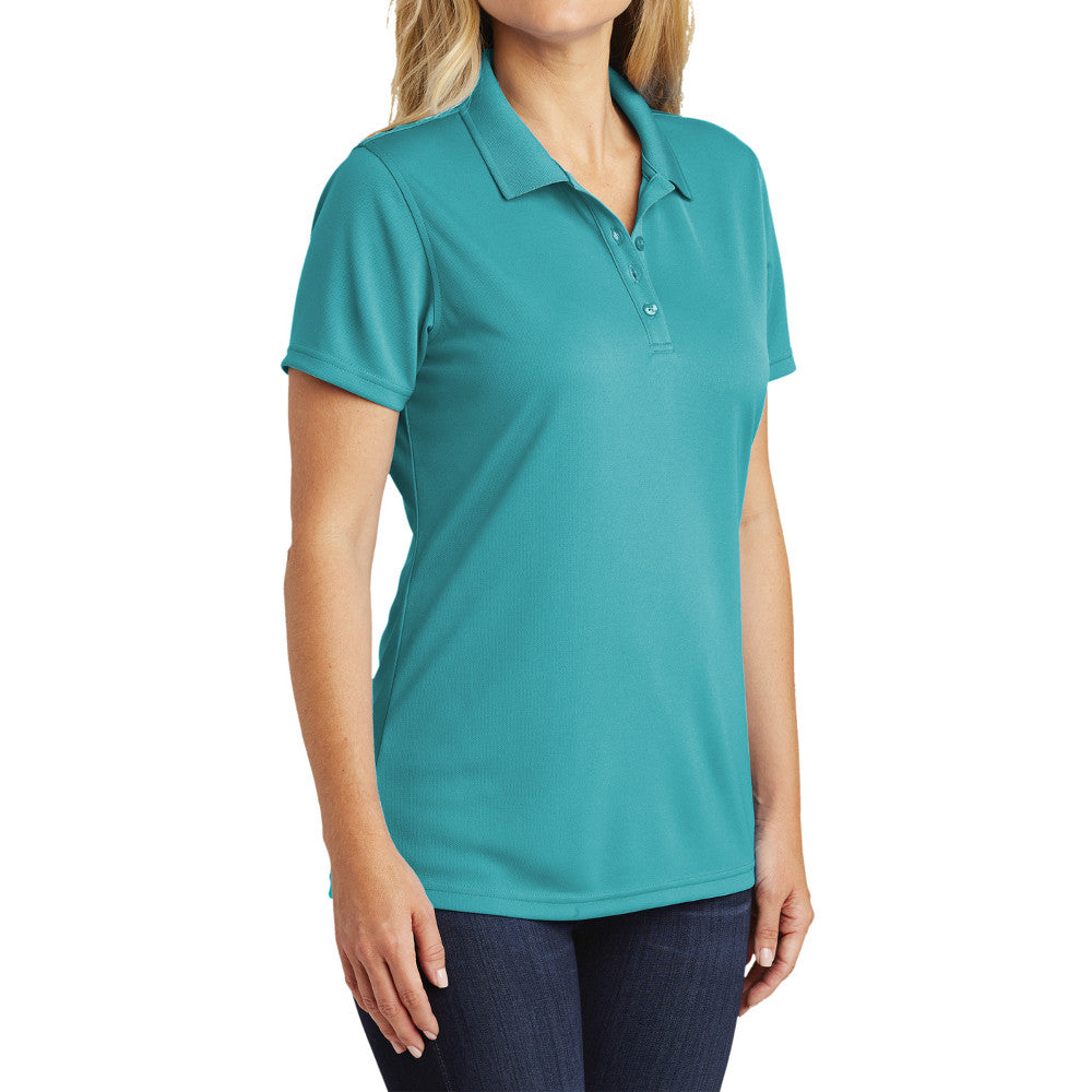 Women's Moisture-Wicking Dry Zone Short Sleeve UV Micro-Mesh Polo Shirt