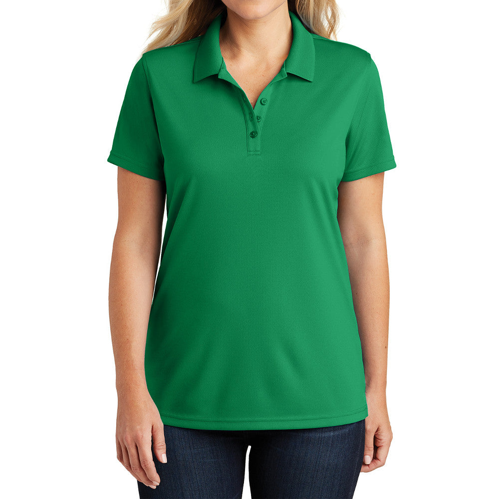 Women's Moisture-Wicking Dry Zone Short Sleeve UV Micro-Mesh Polo Shirt