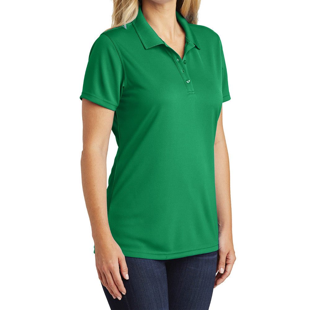 Women's Moisture-Wicking Dry Zone Short Sleeve UV Micro-Mesh Polo Shirt