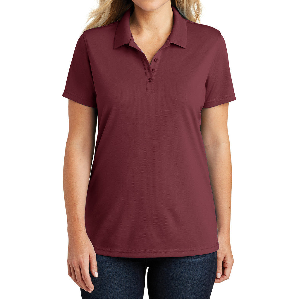 Women's Moisture-Wicking Dry Zone Short Sleeve UV Micro-Mesh Polo Shirt