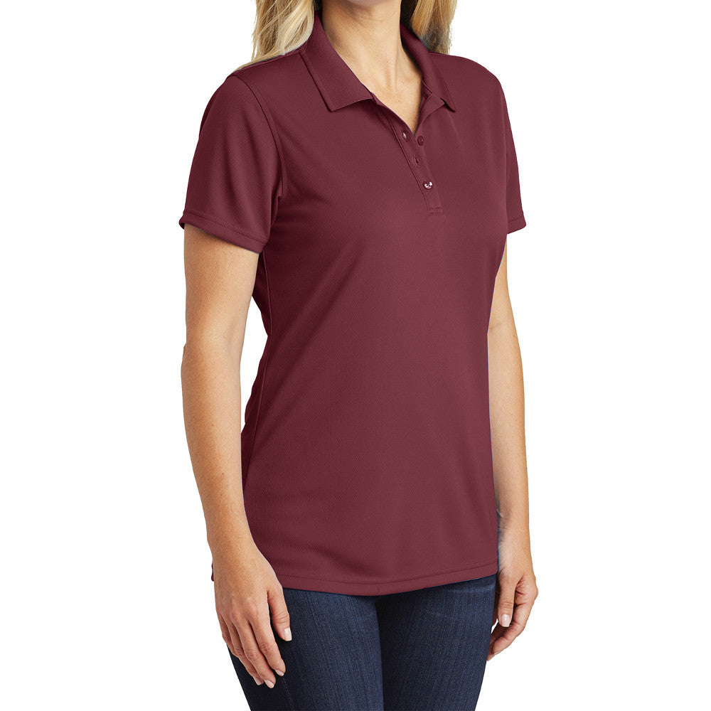 Women's Moisture-Wicking Dry Zone Short Sleeve UV Micro-Mesh Polo Shirt