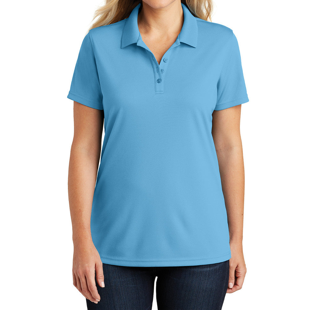 Women's Moisture-Wicking Dry Zone Short Sleeve UV Micro-Mesh Polo Shirt