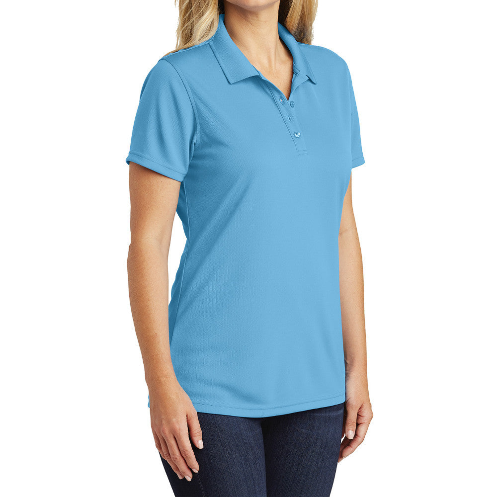 Women's Moisture-Wicking Dry Zone Short Sleeve UV Micro-Mesh Polo Shirt