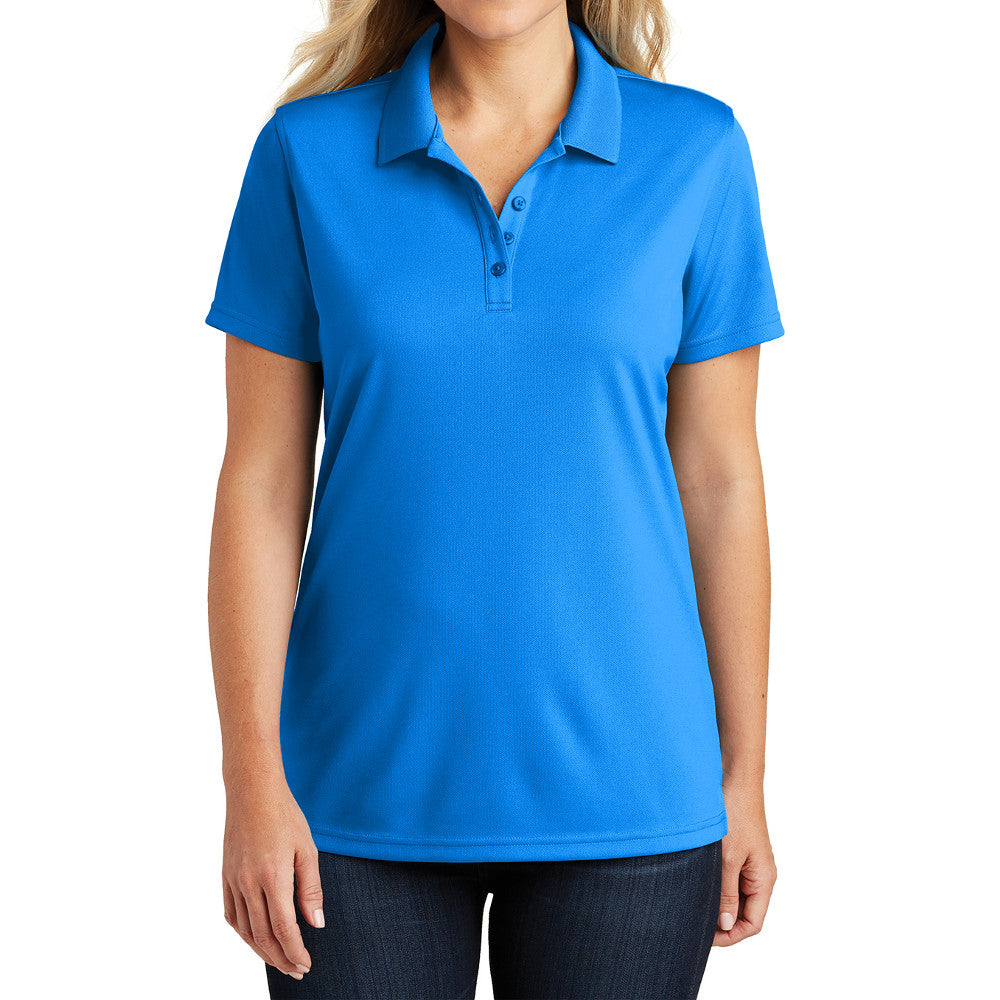 Women's Moisture-Wicking Dry Zone Short Sleeve UV Micro-Mesh Polo Shirt