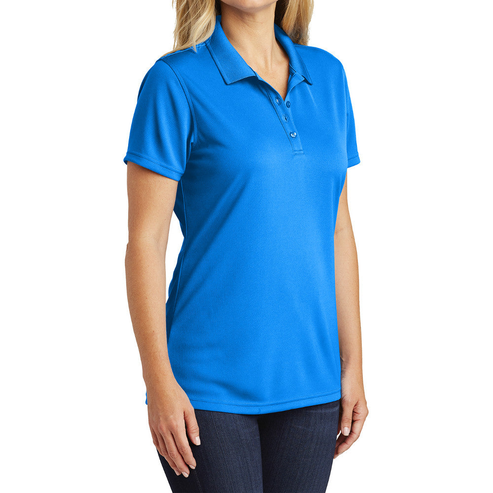 Women's Moisture-Wicking Dry Zone Short Sleeve UV Micro-Mesh Polo Shirt