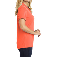 Women's Moisture-Wicking Dry Zone Short Sleeve UV Micro-Mesh Polo Shirt