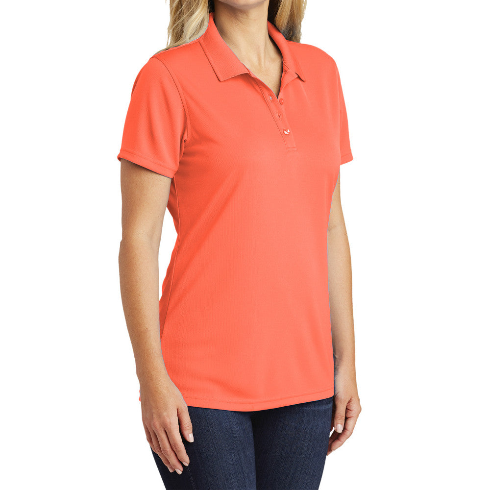 Women's Moisture-Wicking Dry Zone Short Sleeve UV Micro-Mesh Polo Shirt