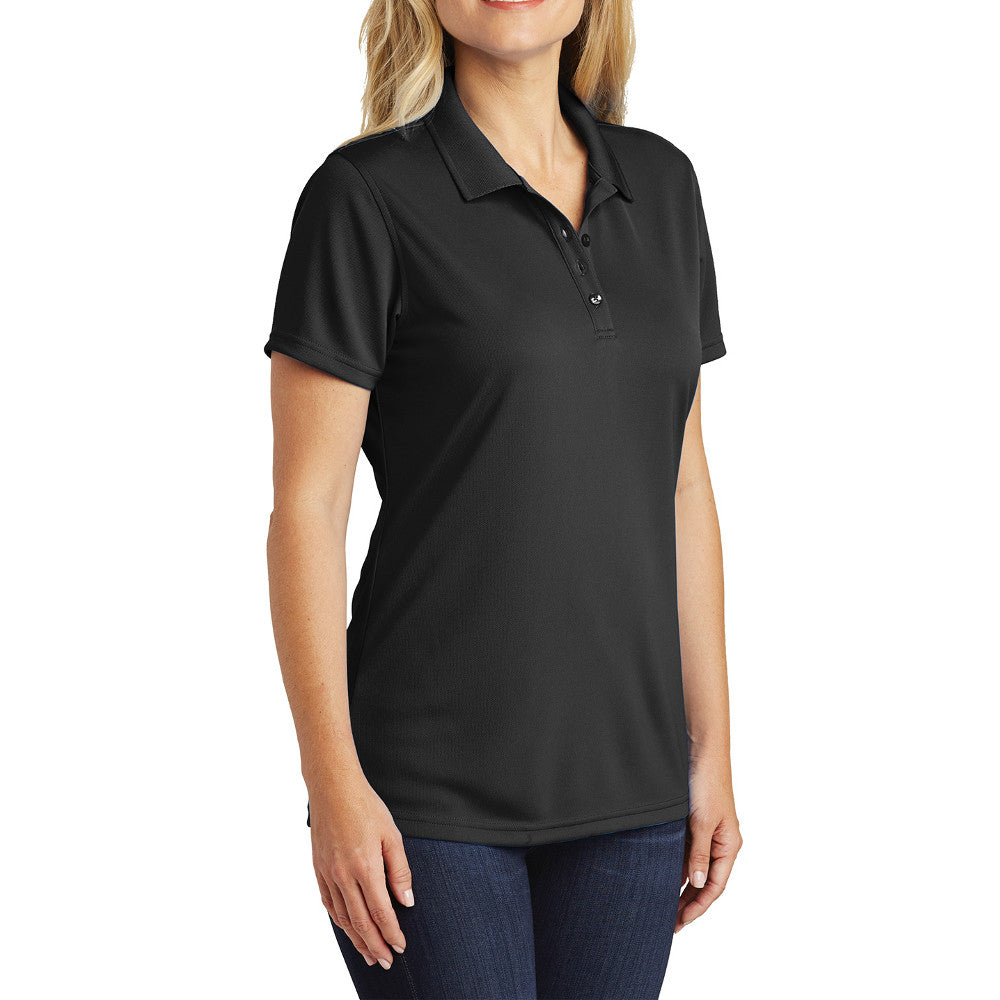 Women's Moisture-Wicking Dry Zone Short Sleeve UV Micro-Mesh Polo Shirt