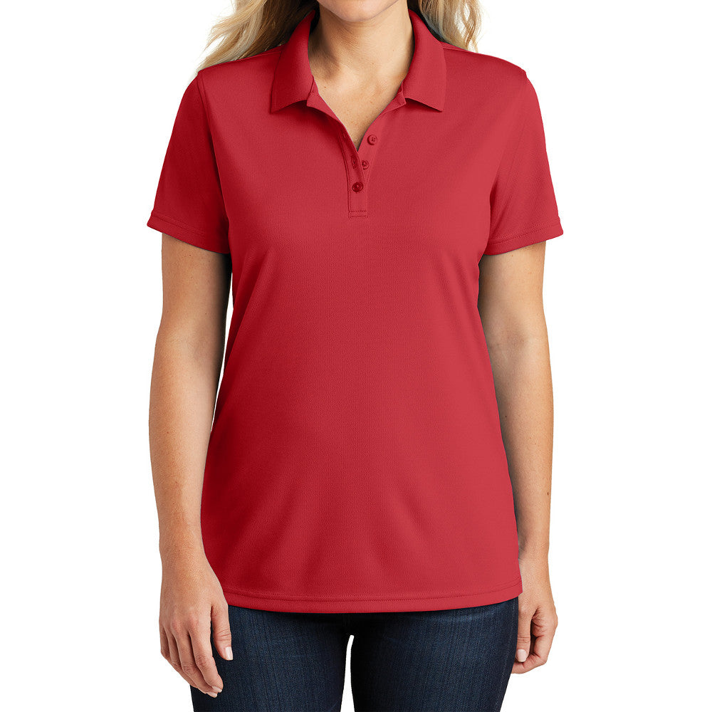 Women's Moisture-Wicking Dry Zone Short Sleeve UV Micro-Mesh Polo Shirt